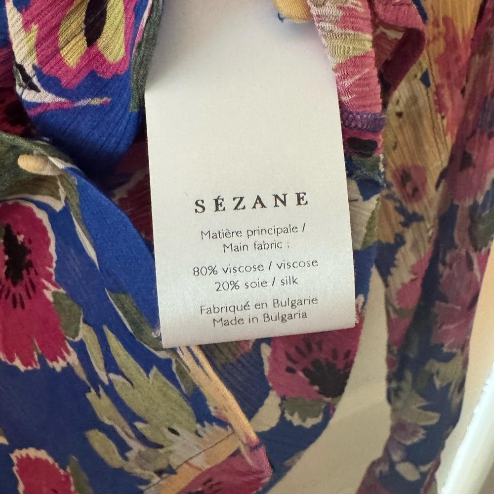 SÉZANE Chemise Ann floral blouse. Size 34 (US 2) - Picture 5 of 8